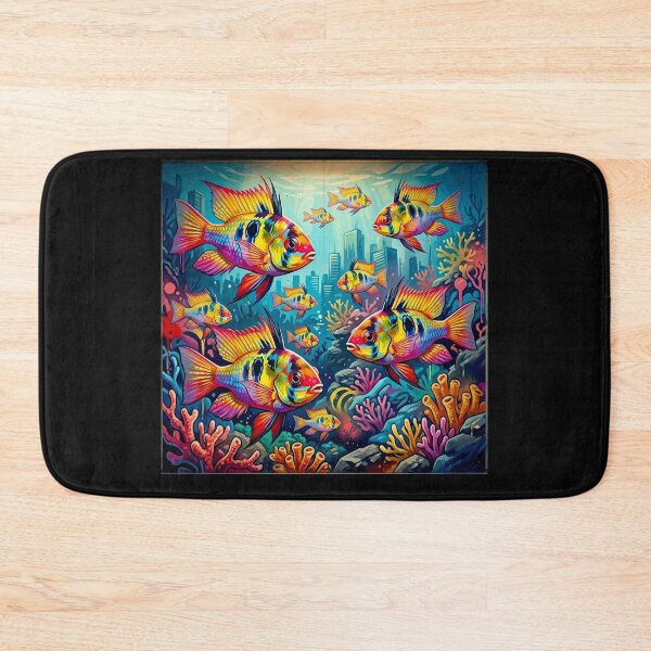 Item preview, Mikrogeophagus Ramirezi fish: Graffiti and Post-Expressionism #10 designed and sold by Helios Be. Lavsh.