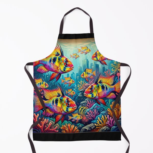 Item preview, Mikrogeophagus Ramirezi fish: Graffiti and Post-Expressionism #10 designed and sold by Helios Be. Lavsh.