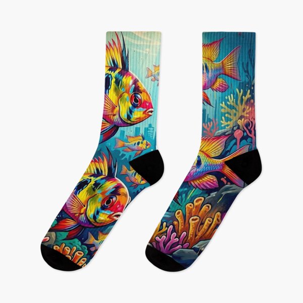 Item preview, Mikrogeophagus Ramirezi fish: Graffiti and Post-Expressionism #10 designed and sold by Helios Be. Lavsh.