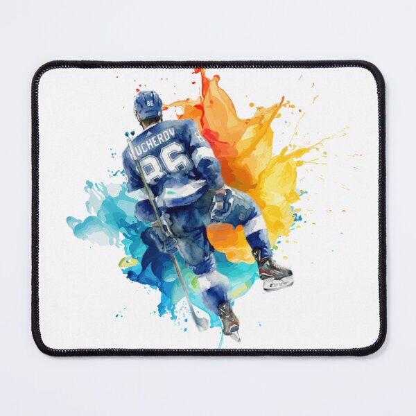 Item preview, Nikita Kucherov 86 Watercolor Paint Splatter Ice Hockey Art designed and sold by Turnersports.