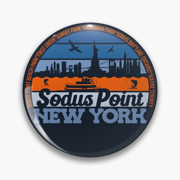 Item preview, Sodus Point New York Sunset Retro Vintage Local Pride Logo designed and sold by CRHPOD20.