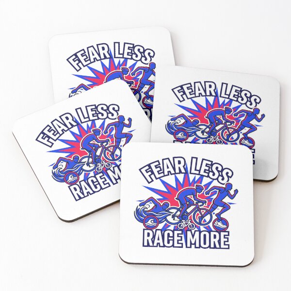 Item preview, Fearless Race More – Triathlon Swim Bike Run Vintage Sports Design designed and sold by Triathlongram.
