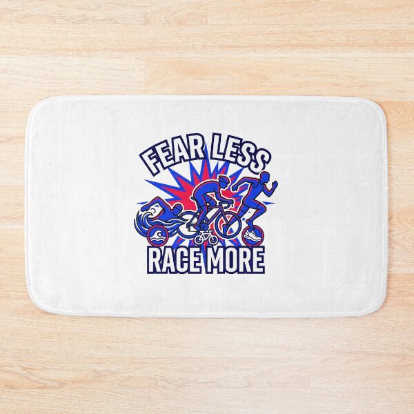 Item preview, Fearless Race More – Triathlon Swim Bike Run Vintage Sports Design designed and sold by Triathlongram.