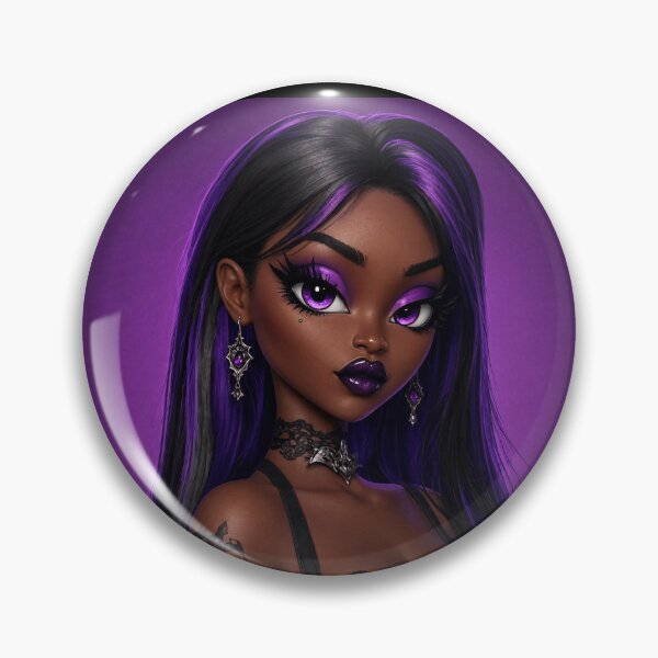 Item preview, Cool Punky Goth girl character tattoos corset black girl art designed and sold by Vintage Designs +.