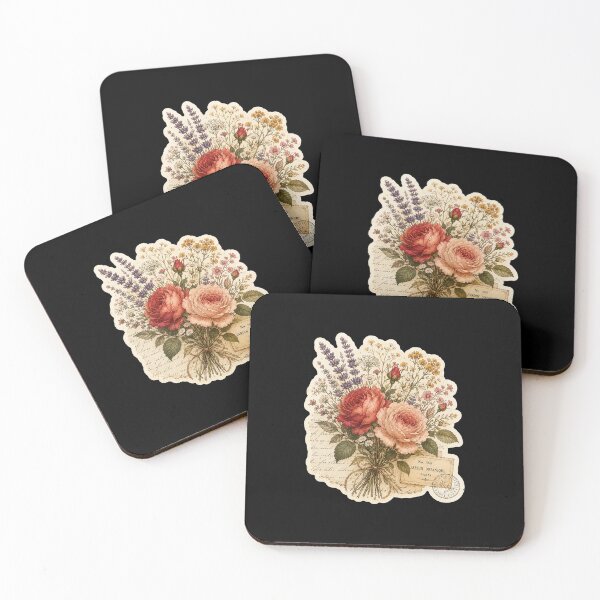 Item preview, Vintage Botanical Wildflower Bouquet Sticker | Antique Floral Illustration designed and sold by DESPOT07.