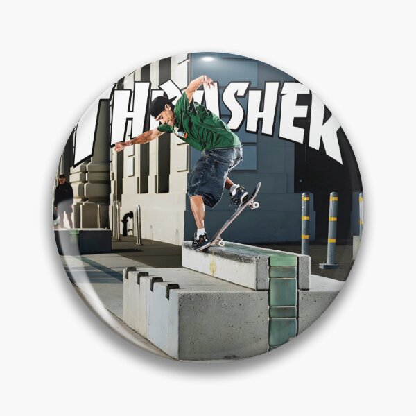 Item preview, Thrasher Skateboard Magazine Original Custom Vintage Poster Wall Art designed and sold by Cool Robot Bro..