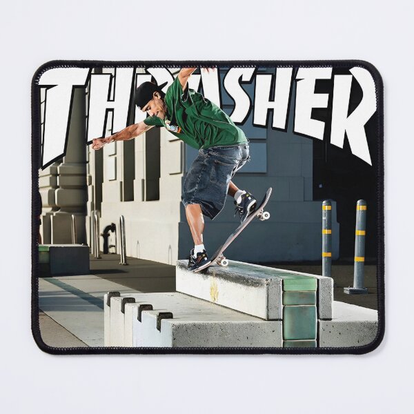 Item preview, Thrasher Skateboard Magazine Original Custom Vintage Poster Wall Art designed and sold by Cool Robot Bro..