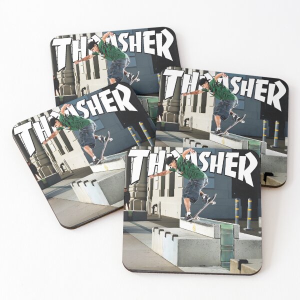 Item preview, Thrasher Skateboard Magazine Original Custom Vintage Poster Wall Art designed and sold by Cool Robot Bro..
