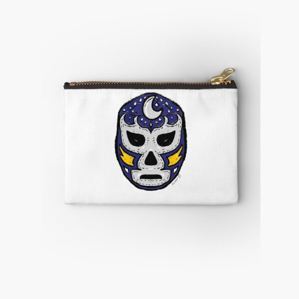Item preview, La Luna  – The Moon – Lucha Mask No. 08 | Original Graphic Folk Art by GWART designed and sold by GWARTGB.