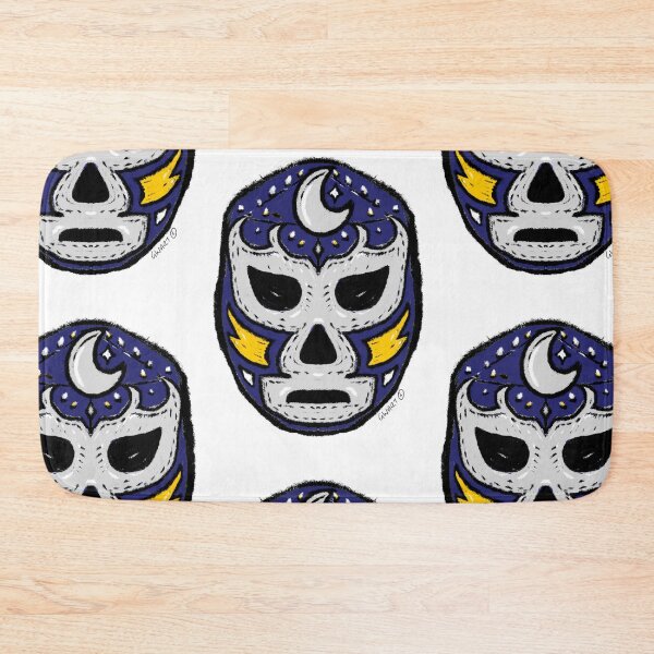 Item preview, La Luna  – The Moon – Lucha Mask No. 08 | Original Graphic Folk Art by GWART designed and sold by GWARTGB.