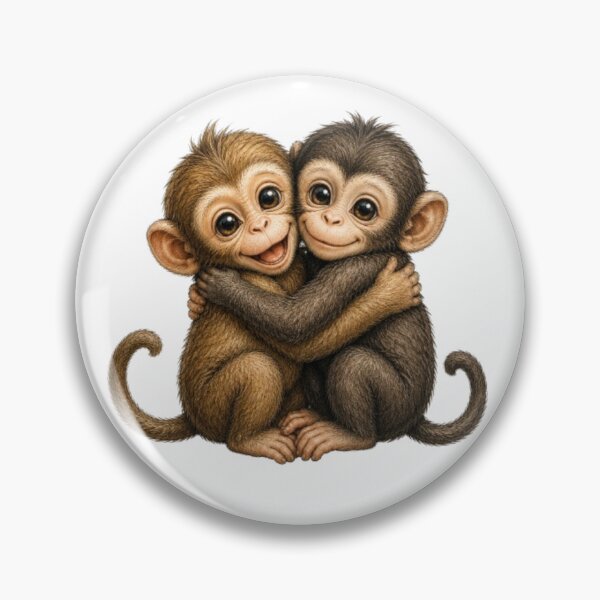 Item preview, Adorable Hugging Baby Monkeys designed and sold by Snurly.
