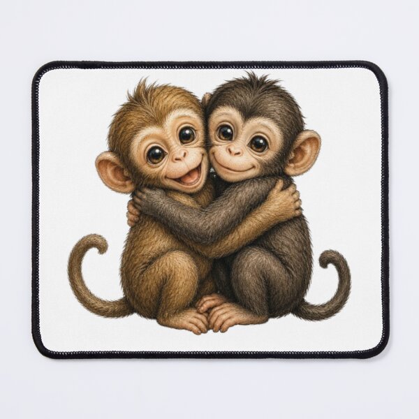 Item preview, Adorable Hugging Baby Monkeys designed and sold by Snurly.