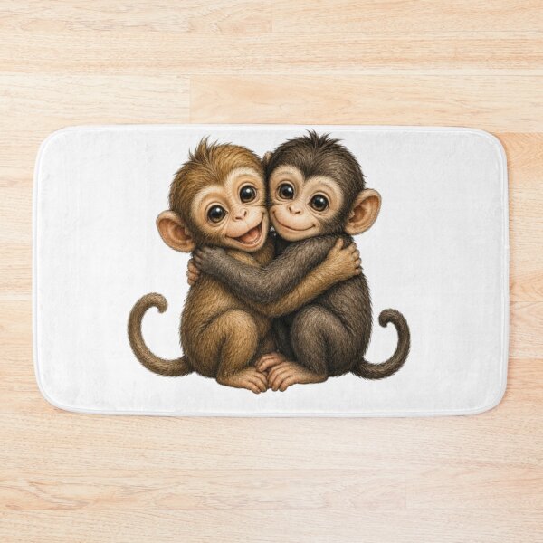 Item preview, Adorable Hugging Baby Monkeys designed and sold by Snurly.