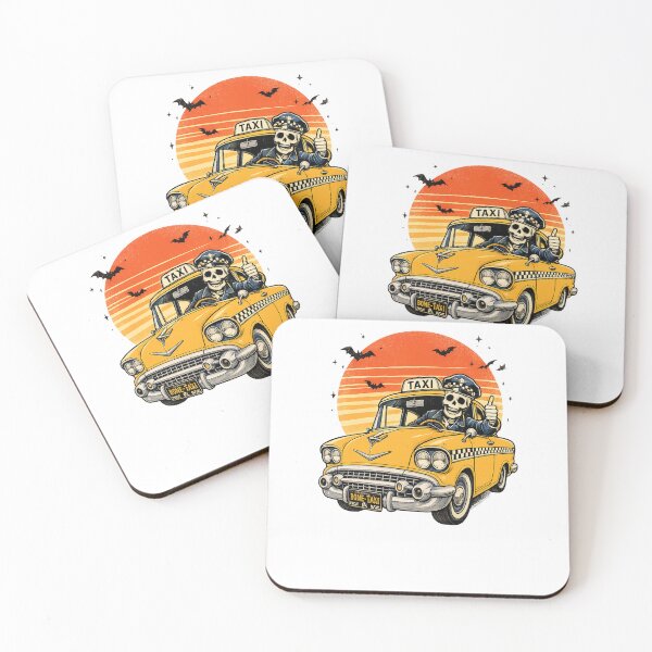 Item preview, Skeleton Taxi Driver Halloween, Funny Gift for Taxi Drivers, Vintage Taxi Driver Graphic Shirt designed and sold by OUICHA.