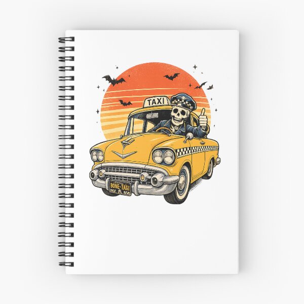 Item preview, Skeleton Taxi Driver Halloween, Funny Gift for Taxi Drivers, Vintage Taxi Driver Graphic Shirt designed and sold by OUICHA.