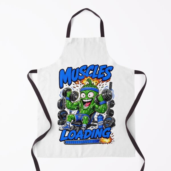 Item preview, Muscles Loading Funny Jalapeno Weightlifter Cute Kawaii Gym Pepper designed and sold by Rosie's Wildflower Boutique.