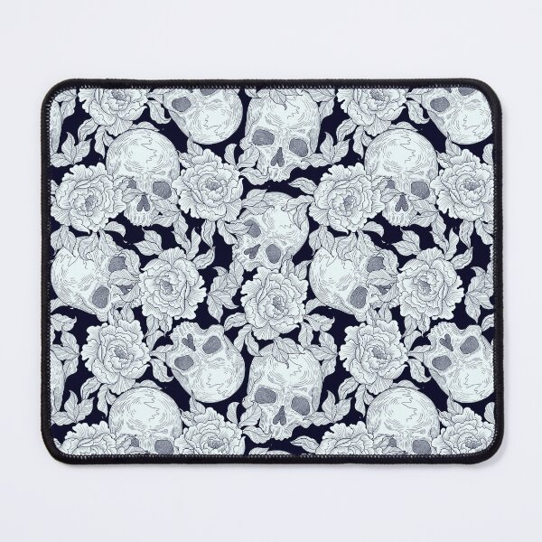 Item preview, Skull and flowers pattern designed and sold by Studio Vickn.