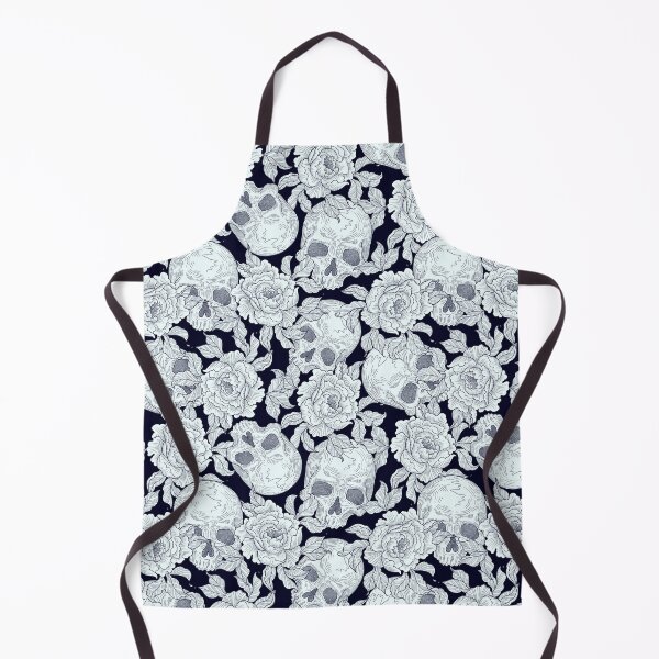 Item preview, Skull and flowers pattern designed and sold by Studio Vickn.