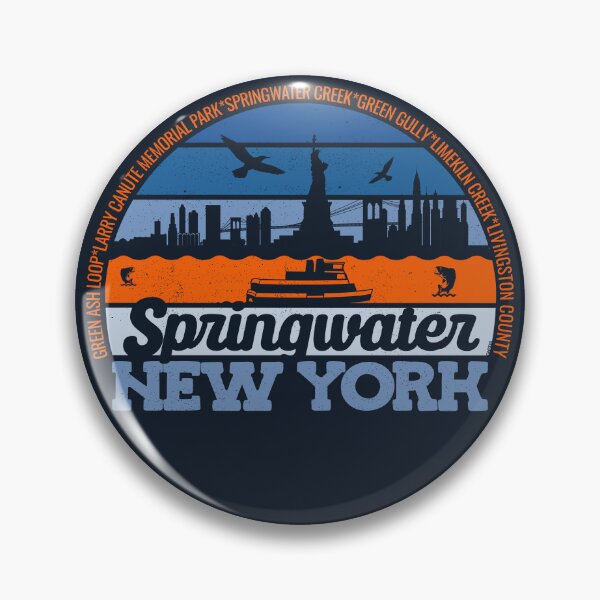 Item preview, Springwater New York Sunset Retro Vintage Local Pride Logo designed and sold by CRHPOD20.