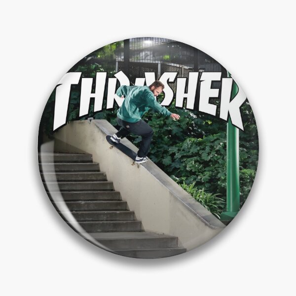 Item preview, Thrasher Skateboard Magazine Original Custom Vintage Poster Wall Art designed and sold by Cool Robot Bro..