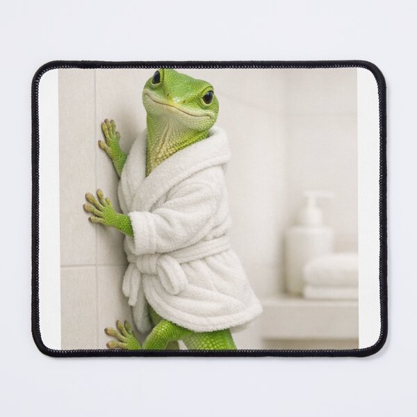 Item preview, Cozy Bathrobe Green Anole designed and sold by Sillytoe.