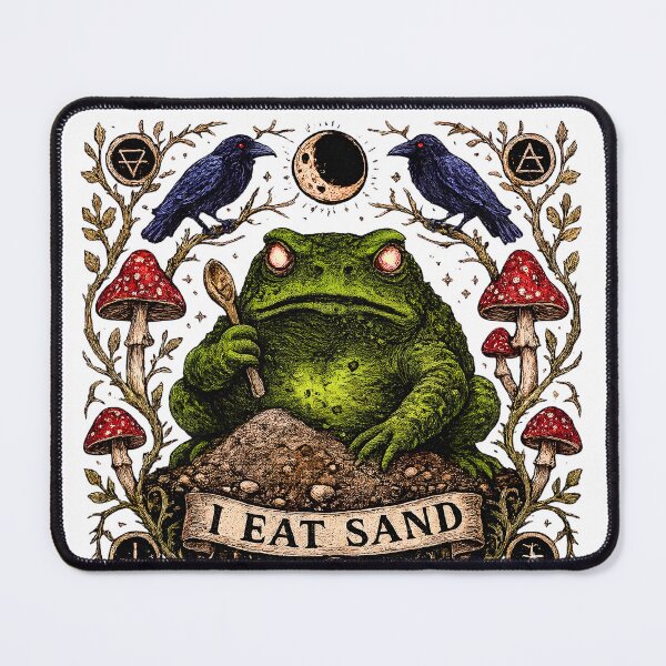 Item preview, I Eat Sand - Funny Toad Meme Gothic Frog Witchy Goblincore Tarot 2 designed and sold by Neurospicy Trolls.