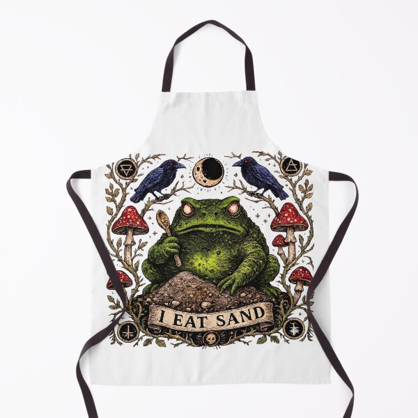 Item preview, I Eat Sand - Funny Toad Meme Gothic Frog Witchy Goblincore Tarot 2 designed and sold by Neurospicy Trolls.