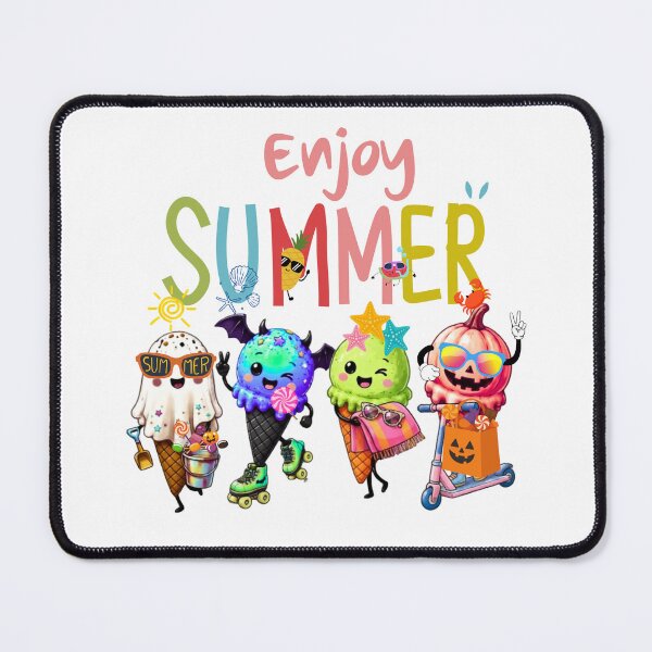 Item preview, Cute Summer and Spooky Ice Cream Characters Mashup Graphic Design designed and sold by VibranPalette.