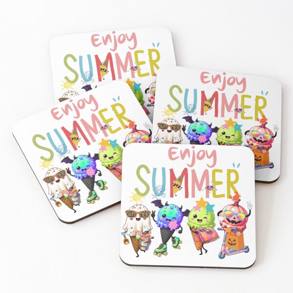 Item preview, Cute Summer and Spooky Ice Cream Characters Mashup Graphic Design designed and sold by VibranPalette.