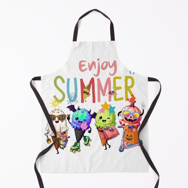 Item preview, Cute Summer and Spooky Ice Cream Characters Mashup Graphic Design designed and sold by VibranPalette.