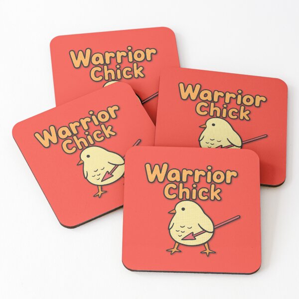 Item preview, Warrior Chick - Cute Chronic Illness & Disability Warrior Pun Retro designed and sold by pulse_retail.