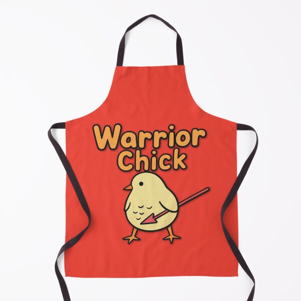 Item preview, Warrior Chick - Cute Chronic Illness & Disability Warrior Pun Retro designed and sold by pulse_retail.