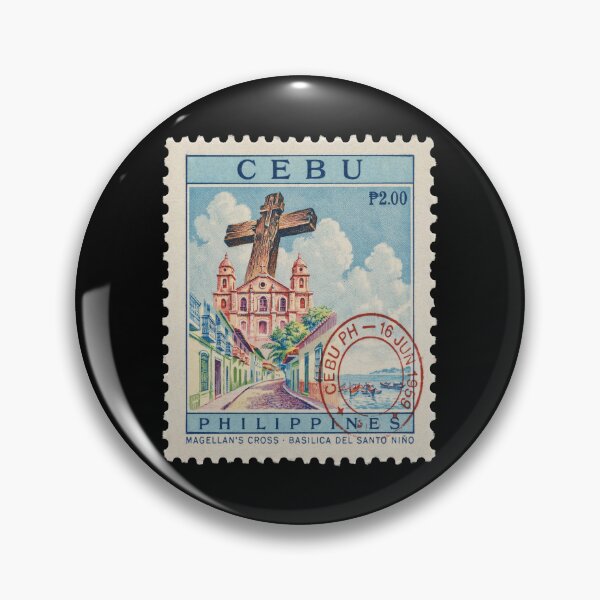 Artikelvorschau, Cebu, Philippinen – Magellan-Kreuz-Kulturerbe-Stempelaufkleber entworfen und verkauft von stickercuffs.