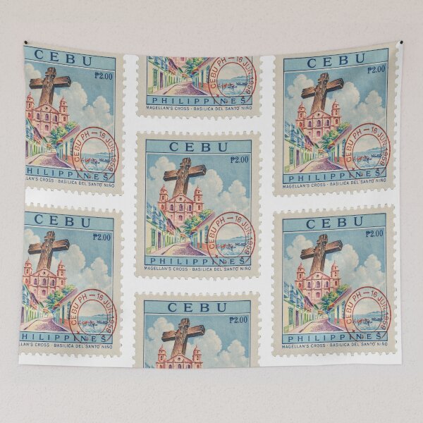 Item preview, Cebu Philippines Magellan’s Cross Heritage Stamp Sticker designed and sold by stickercuffs.