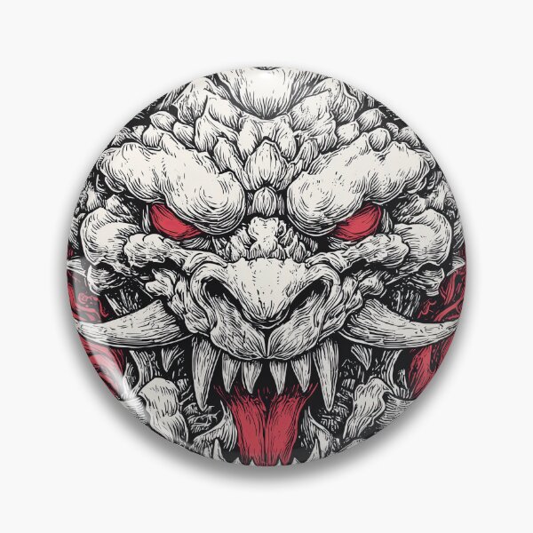 Item preview, Stone Demon Mask Graphic Tee designed and sold by folskullyz.