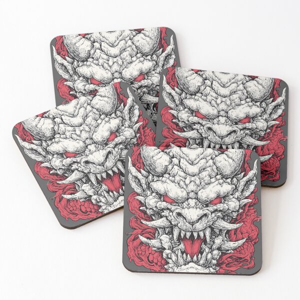 Item preview, Stone Demon Mask Graphic Tee designed and sold by folskullyz.