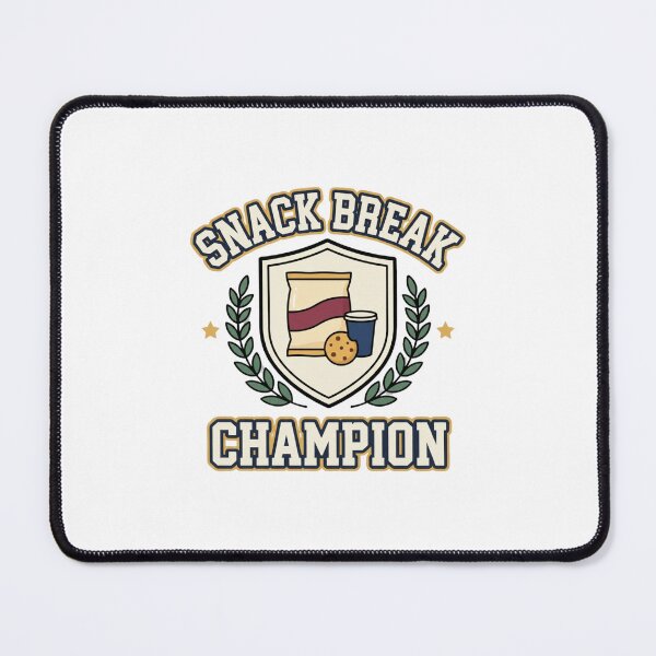 Item preview, Snack Break Champion Varsity Emblem designed and sold by GoofyShopp.