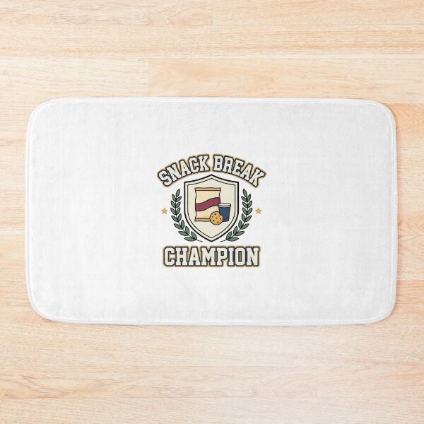 Item preview, Snack Break Champion Varsity Emblem designed and sold by GoofyShopp.