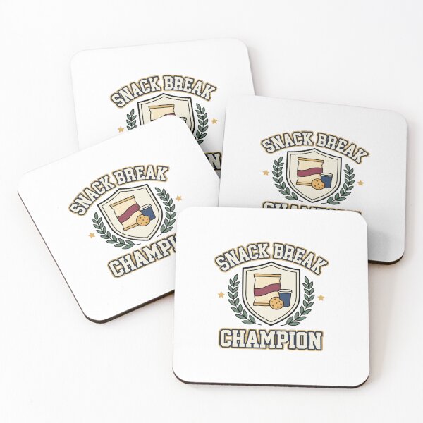 Item preview, Snack Break Champion Varsity Emblem designed and sold by GoofyShopp.