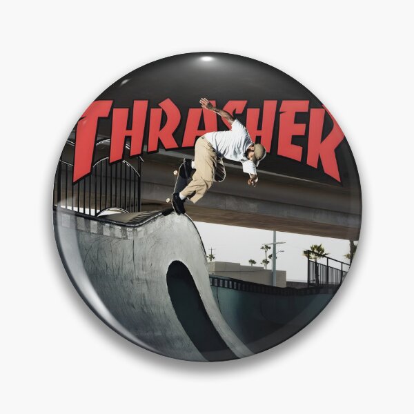 Item preview, Thrasher Skateboard Magazine Original Custom Vintage Poster Wall Art designed and sold by Cool Robot Bro..