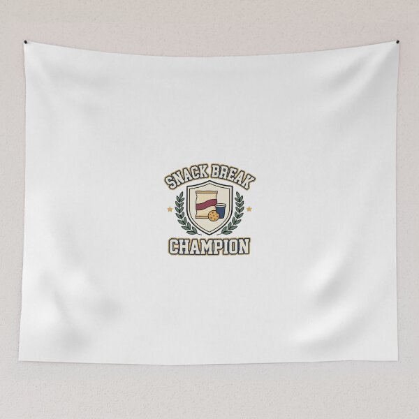 Item preview, Snack Break Champion Varsity Emblem designed and sold by GoofyShopp.