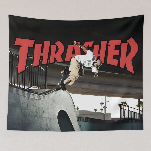 Item preview, Thrasher Skateboard Magazine Original Custom Vintage Poster Wall Art designed and sold by Cool Robot Bro..