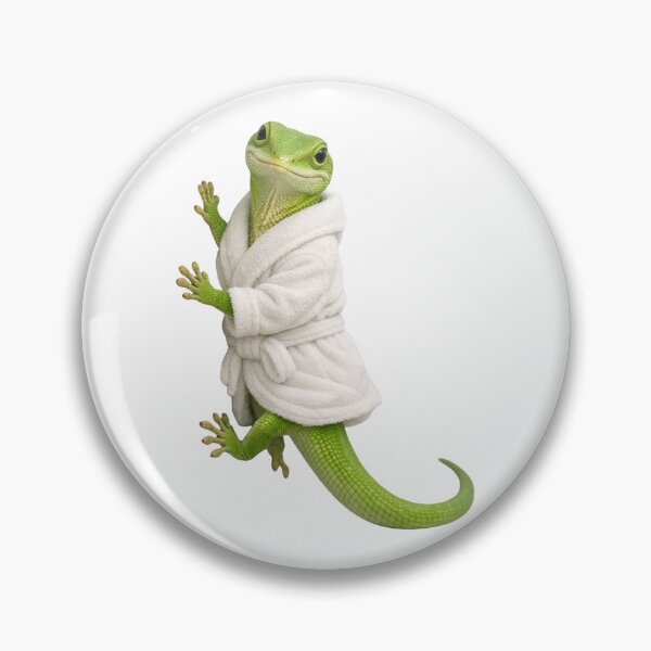 Item preview, Bathrobe Green Anole designed and sold by Sillytoe.