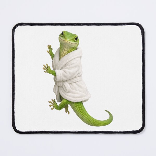 Item preview, Bathrobe Green Anole designed and sold by Sillytoe.