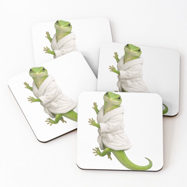 Item preview, Bathrobe Green Anole designed and sold by Sillytoe.