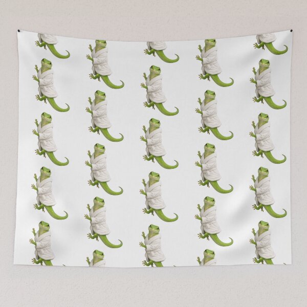 Item preview, Bathrobe Green Anole designed and sold by Sillytoe.