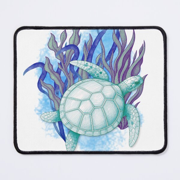 Item preview, Sea Turtle in Seagrass - Watercolor Ocean Nature Design designed and sold by DonnaRaine.
