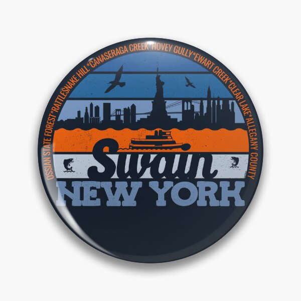 Item preview, Swain New York Sunset Retro Vintage Local Pride Logo designed and sold by CRHPOD20.