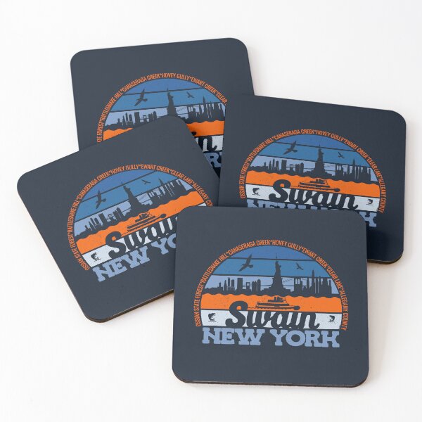 Item preview, Swain New York Sunset Retro Vintage Local Pride Logo designed and sold by CRHPOD20.