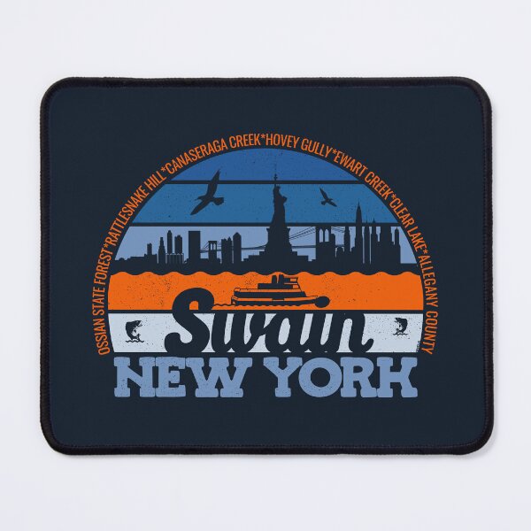 Item preview, Swain New York Sunset Retro Vintage Local Pride Logo designed and sold by CRHPOD20.